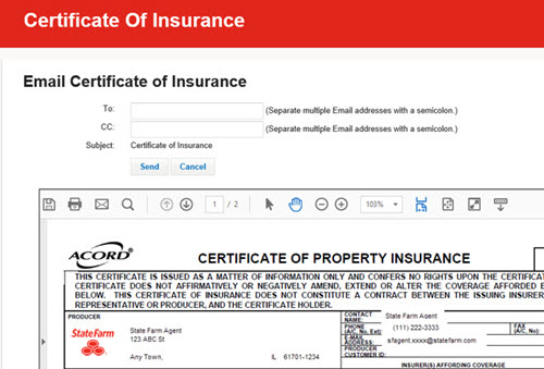 Create Certificate - Renewal Certificate Email
