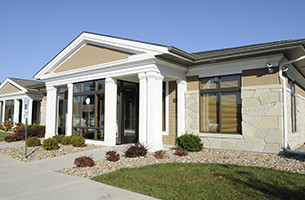 Photo of a front of a business